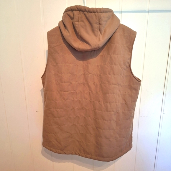 NWOT Matix Women's Tan Hooded Sherpa Lined Vest Size Large Fall - Picture 2 of 3